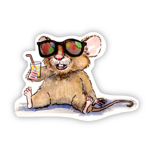 Summer mouse sticker
