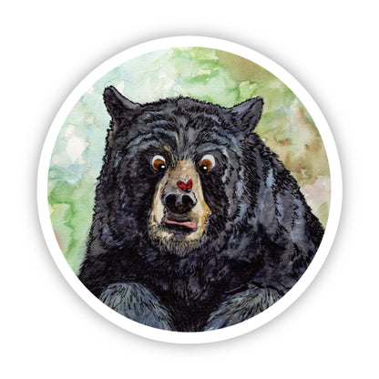 Bugging You Bear and Ladybug 3x3 Vinyl Sticker