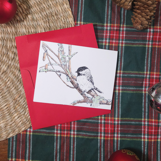 Winter Chickadee Card
